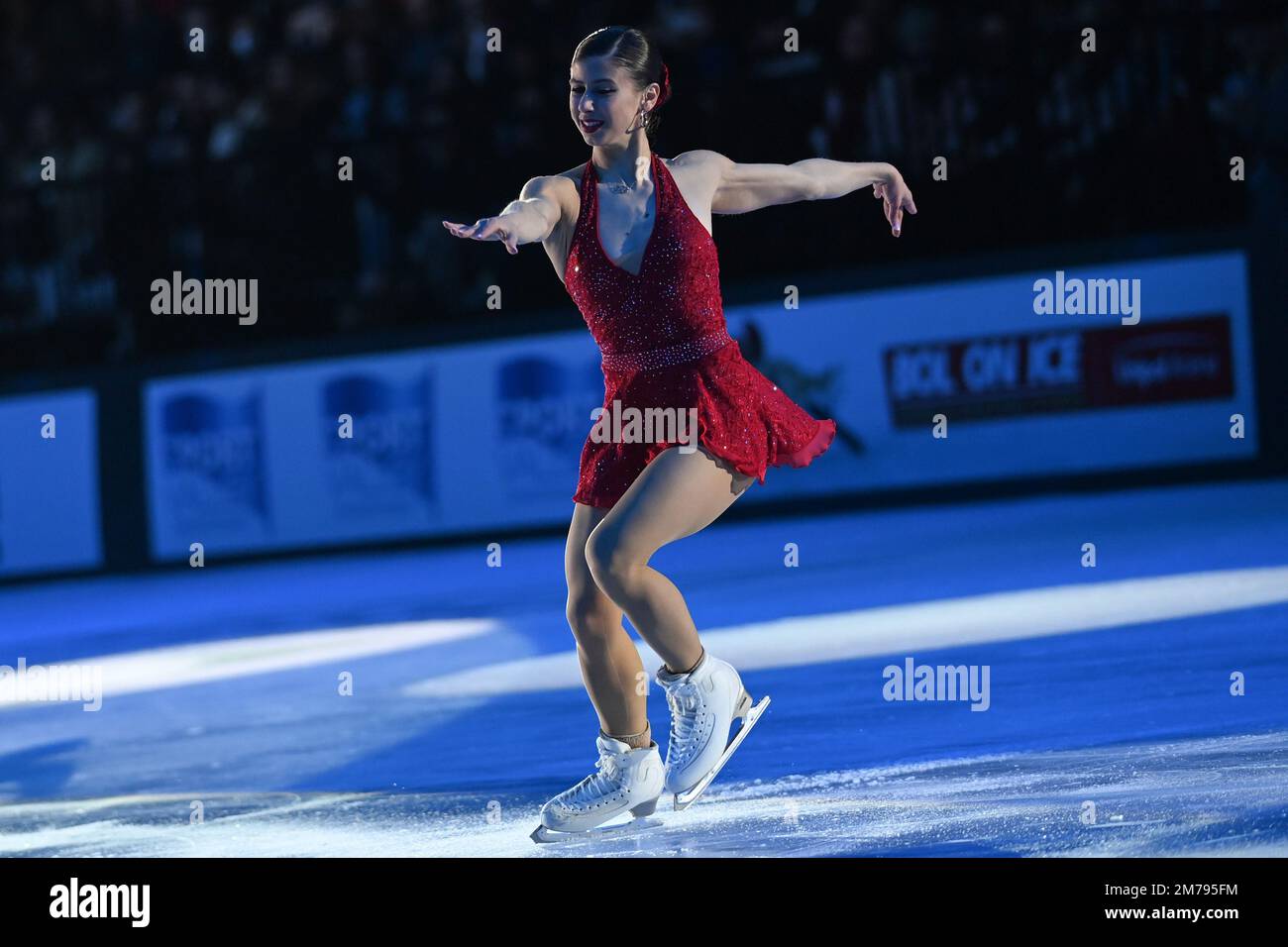 Bologna, Italia. 06th Jan, 2023. Rebecca Ghilardi (Italia) durante il 2023 Bol su Ice – Plushenko and Friends, Ice Sports a Bologna, Italia, gennaio 06 2023 Credit: Independent Photo Agency/Alamy Live News Foto Stock
