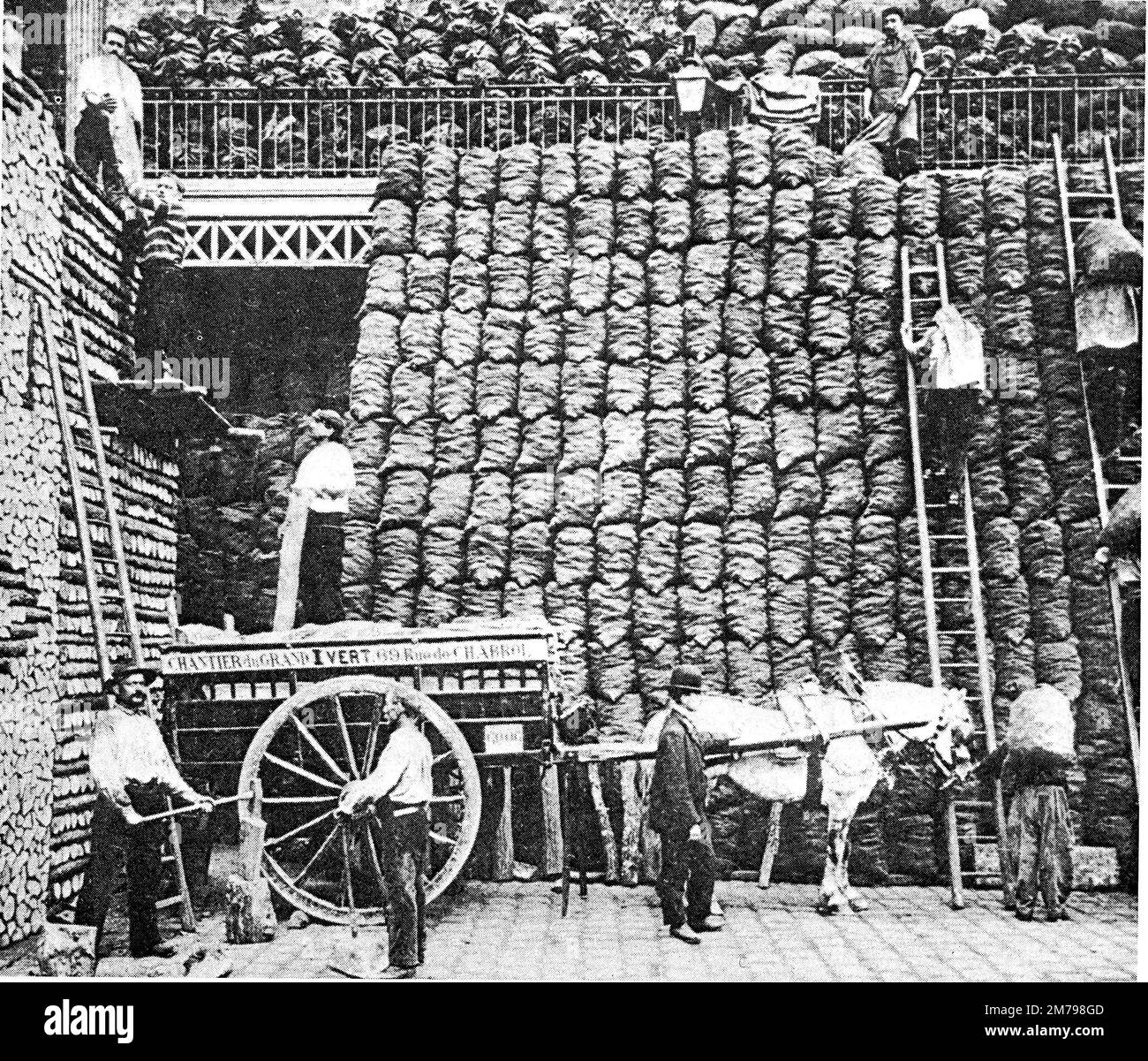 Charbonniers - Charcoal Sellers - Valtat Wood and Coal House, 27-29 Rue Saint Ferdinand, 17th Arrondissement, Parigi, Francia. Foto Stock