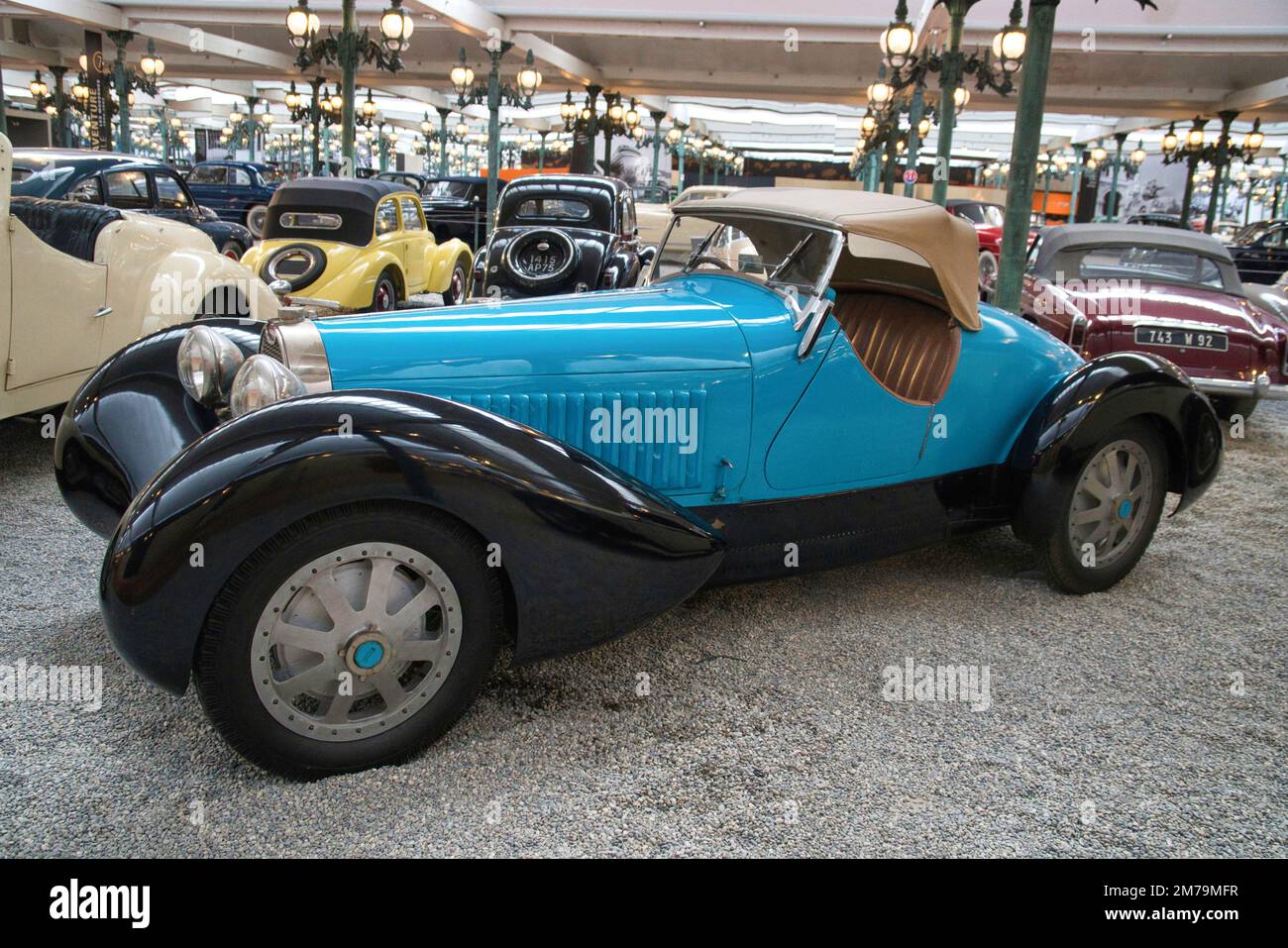 1929 Bugatti Torpedo Grand Sport Type 43 al Musée National de l'Automobile - Collezione Schlumpf, Mulhouse, Francia Foto Stock