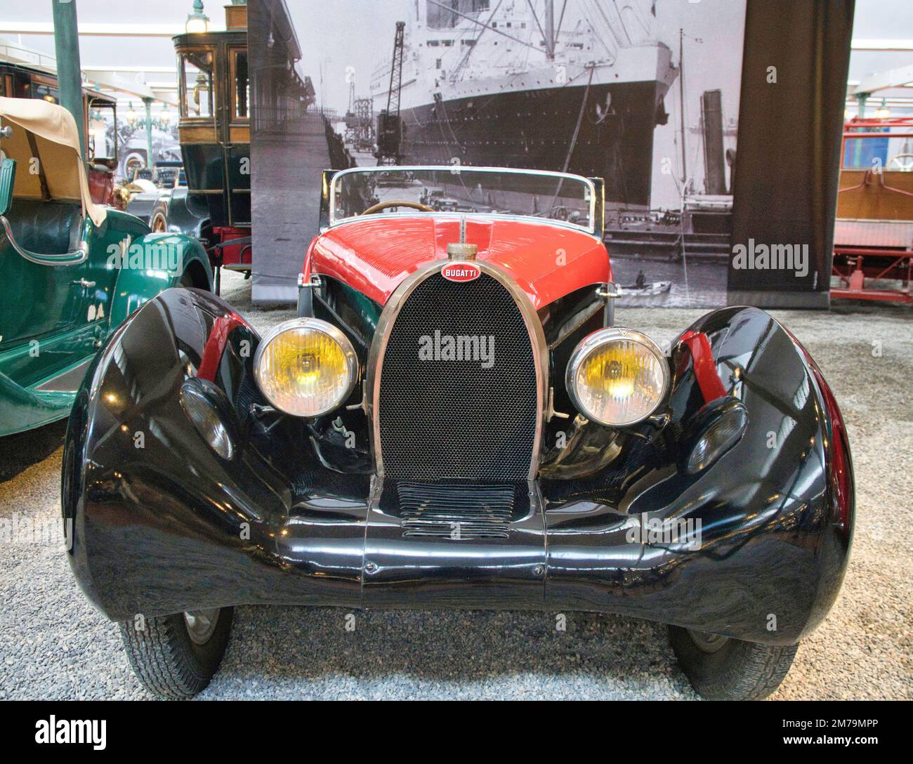 1935 Bugatti Roadster Type 55 al Musée National de l'Automobile - Collezione Schlumpf, Mulhouse, Francia Foto Stock