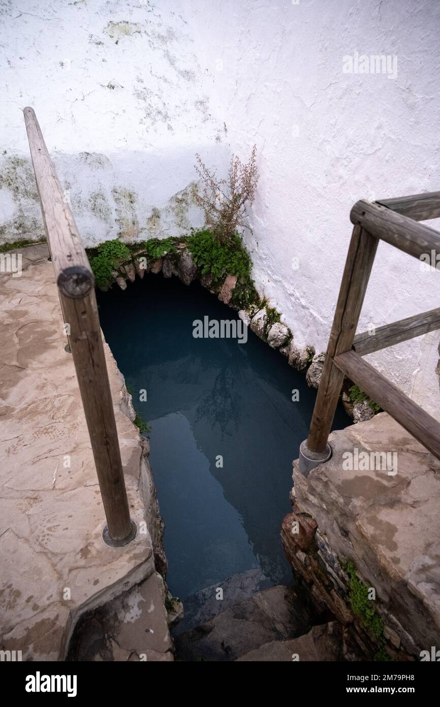 Le antiche terme romane di Casares a Malaga, Spagna Foto Stock