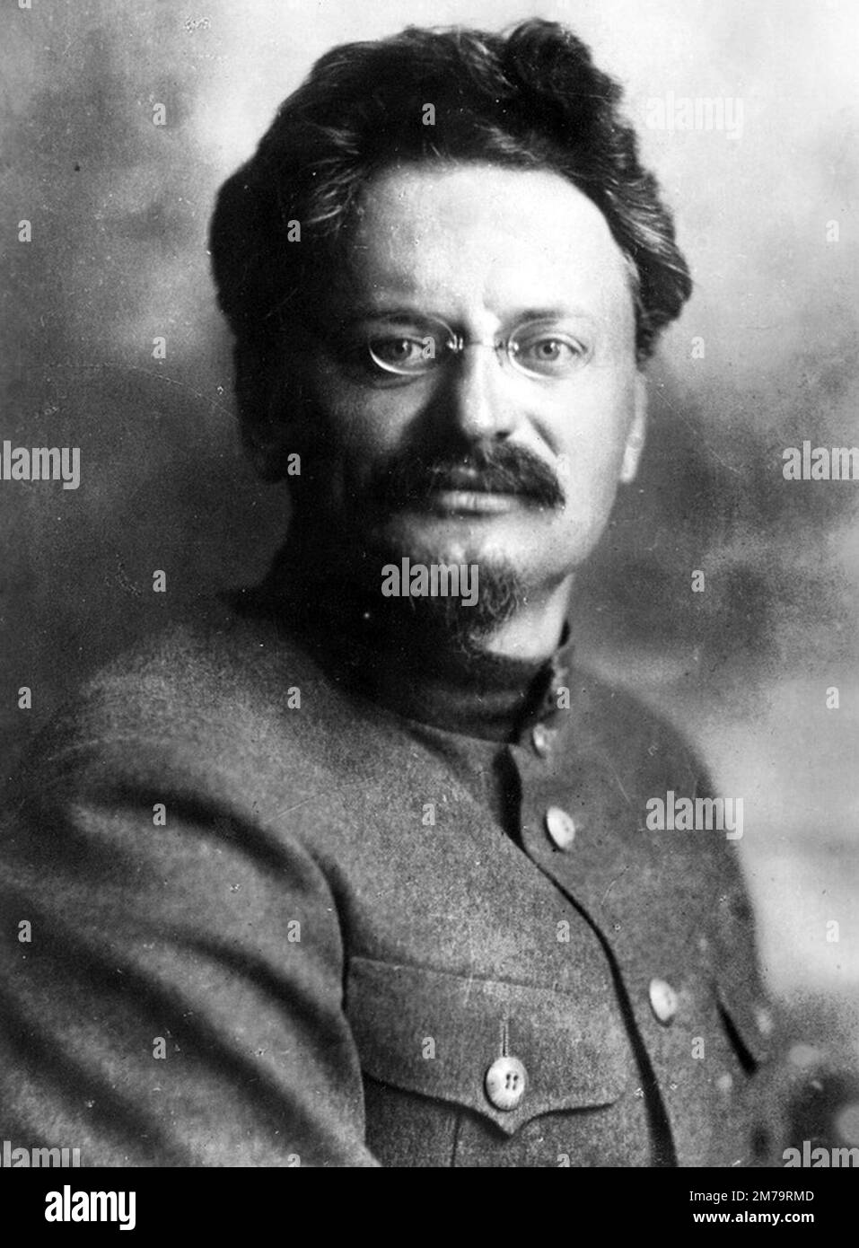 Leon Trotsky, Lev Davidovich Bronstein (1879 – 1940), Leon Trotsky rivoluzionario russo, teorico politico e politico. Foto Stock