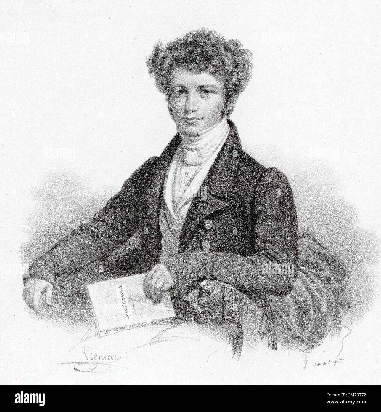 Henri Herz (1803 – 1888) pianista virtuoso, compositore Foto Stock