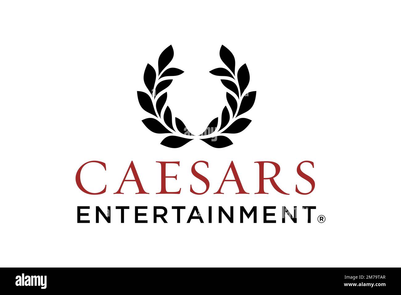 Caesars Entertainment Company, Corporation Caesars Entertainment Company, Corporation, Logo, sfondo bianco Foto Stock