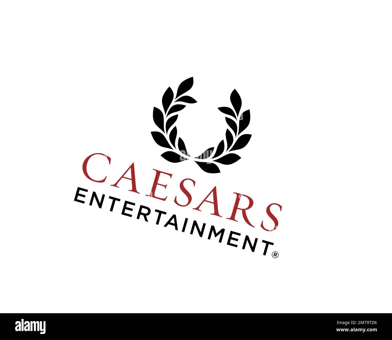 Caesars Entertainment Company, Corporation Caesars Entertainment Company, Corporation, logo ruotato, sfondo bianco B. Foto Stock