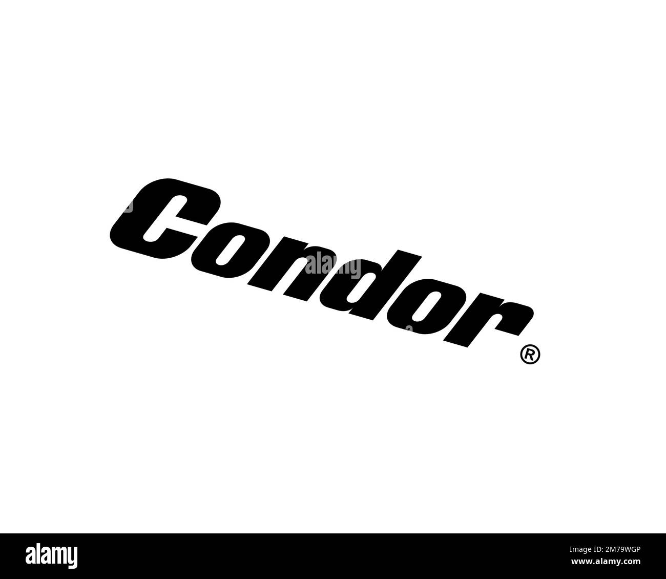 Condor Cycles, logo ruotato, sfondo bianco B Foto Stock