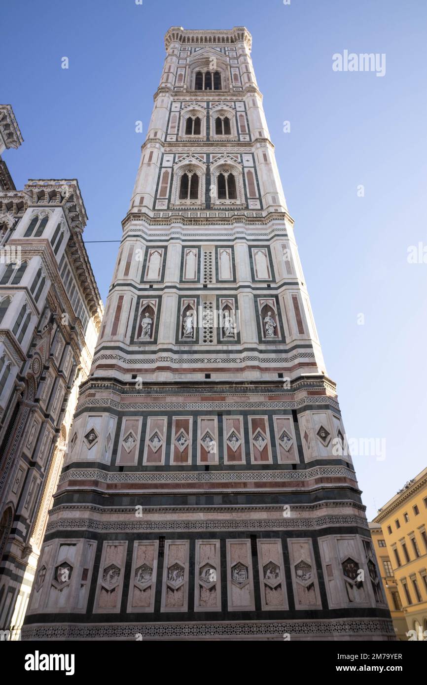 Veduta della Cattedrale di Firenze, Cattedrale di Santa Maria del Fiore, Firenze, Italia Foto Stock
