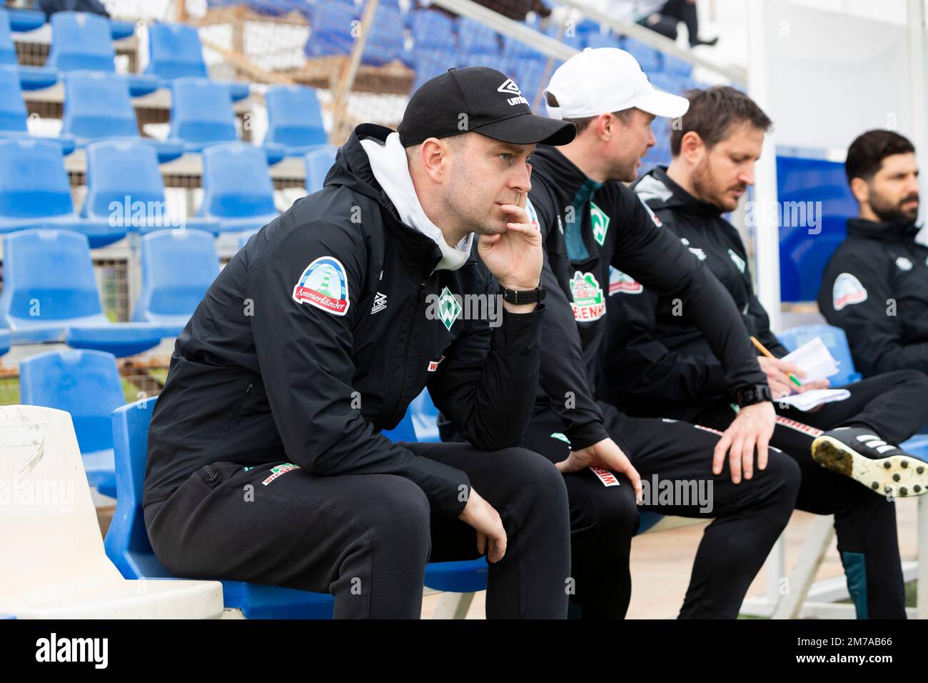 OLE Werner allenatore capo di Werder Bremen, durante la partita amichevole, Real Murcia e SV Werder Bremen, partita amichevole presso la Pinatar Arena di San Pestr Foto Stock