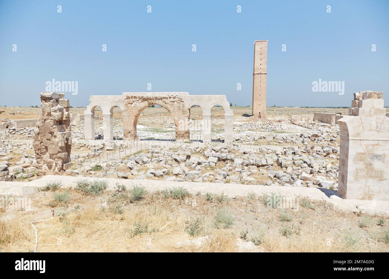 L'antica cittadella di Harran nel sud-est della Turchia Foto Stock