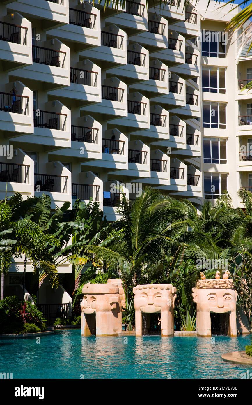 Hainan, Sanya, Yalong Bay, Sheraton resort hotel Foto Stock