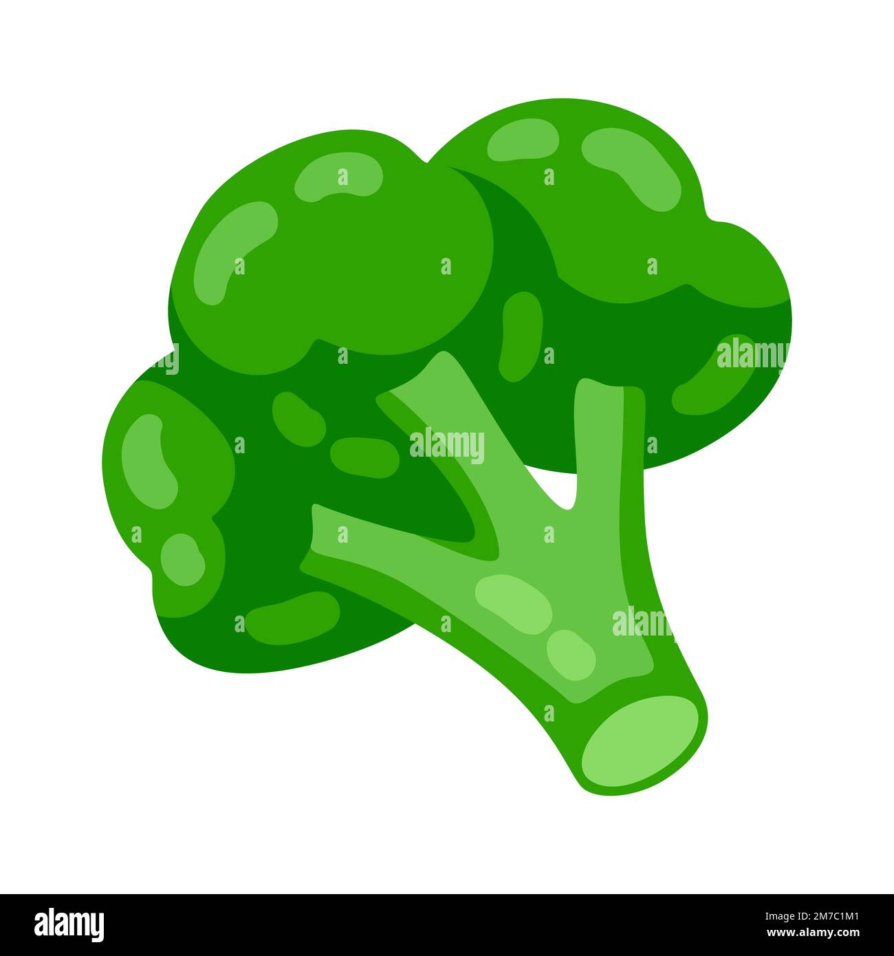 Illustrazione di broccoli. Immagine per la gastronomia e le industrie agricole. Illustrazione Vettoriale
