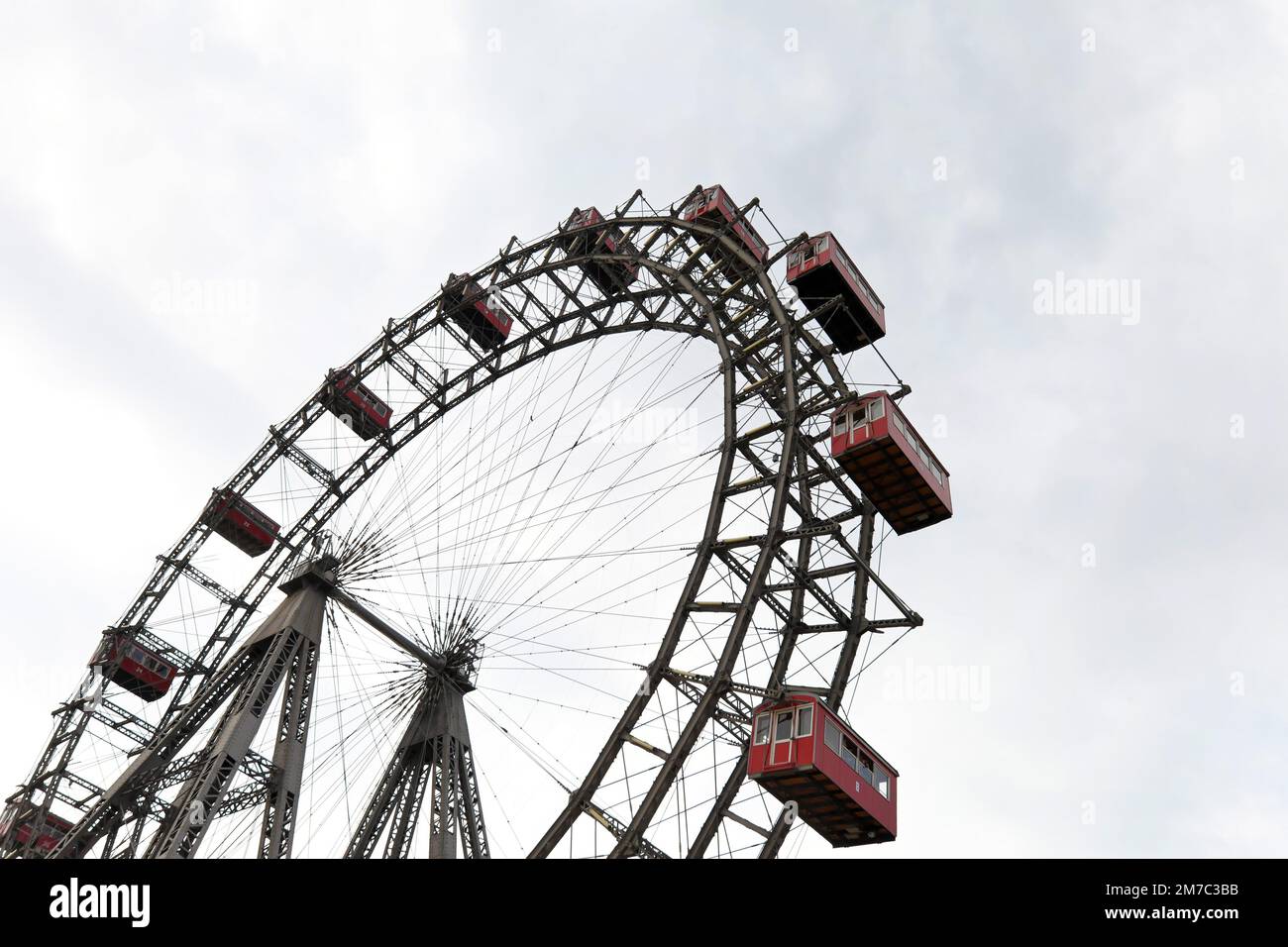 ruota panoramica su Wiener Prater, Austria, Vienna Foto Stock