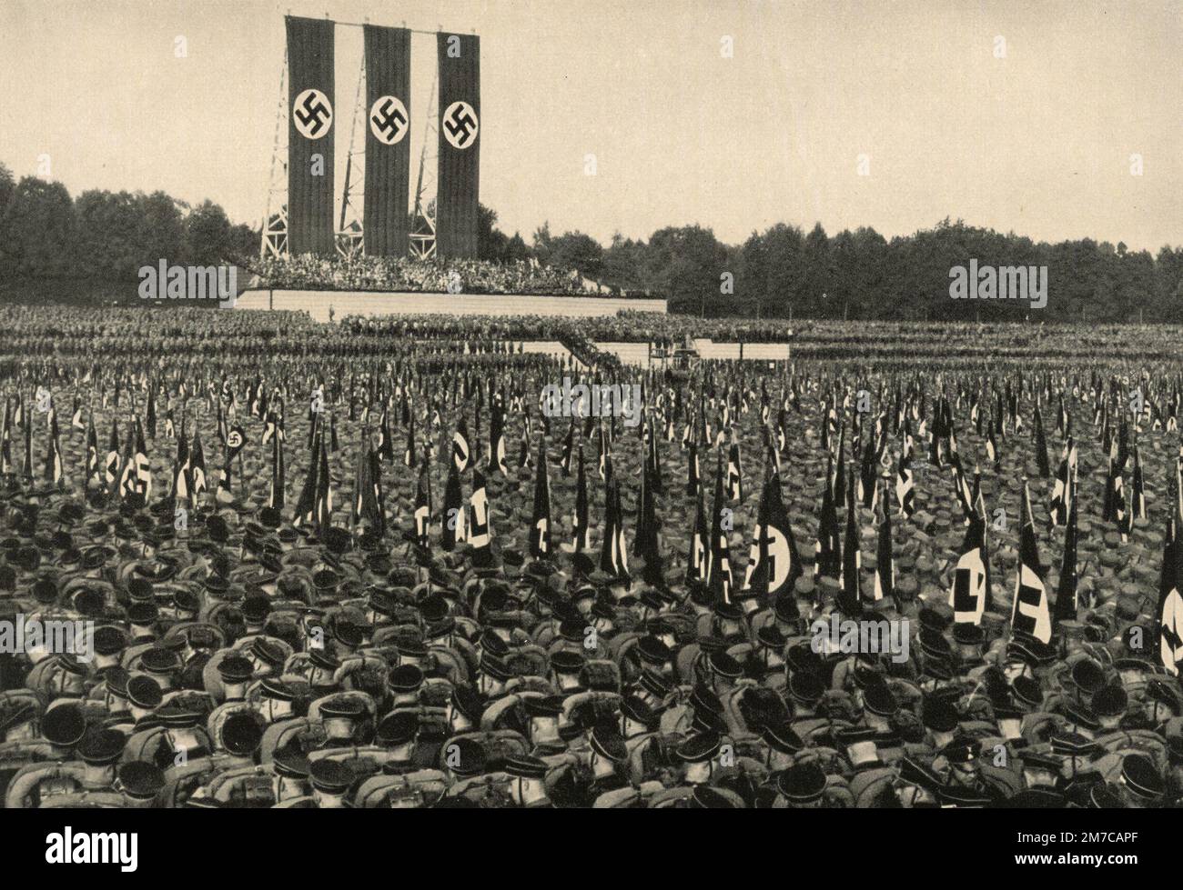 Il congresso del partito nazista a Nurnberg, Germania 1933 Foto Stock