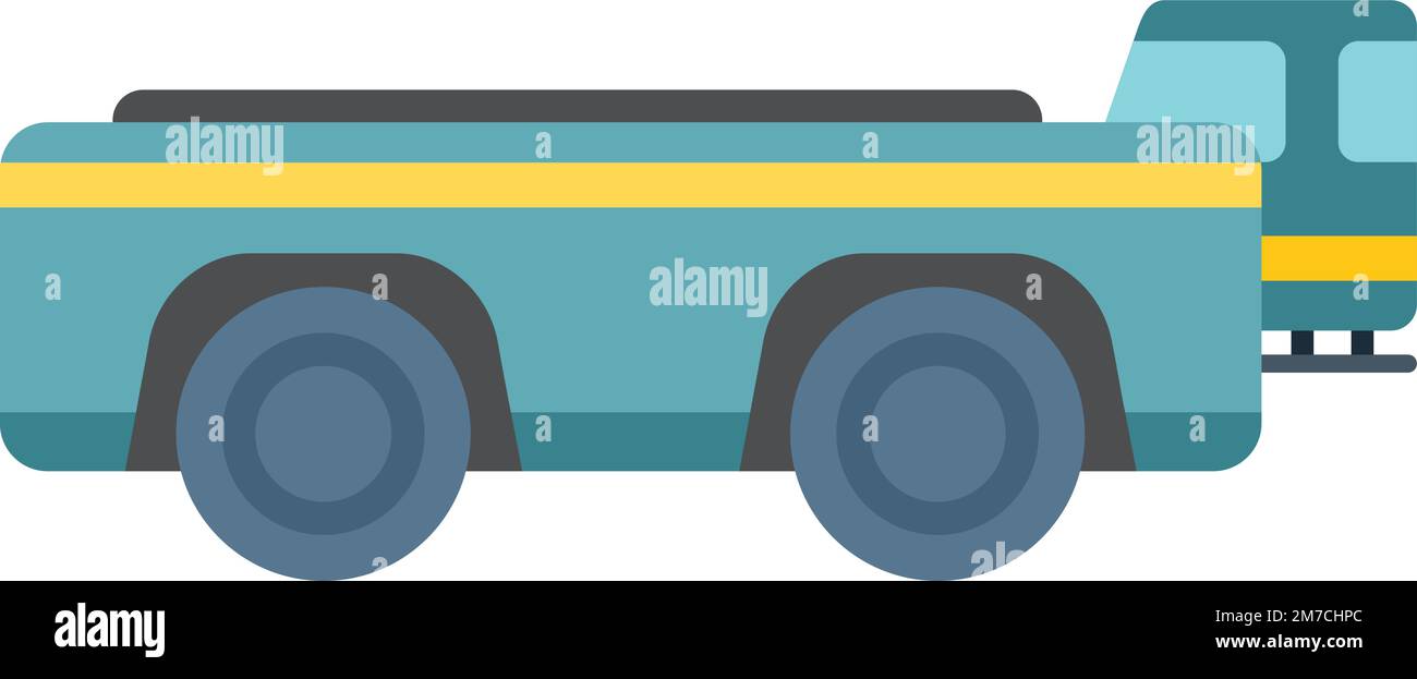 Vettore piatto icona autocarro Big Cargo. Supporto AirPort. Imbarco del vettore isolato Illustrazione Vettoriale