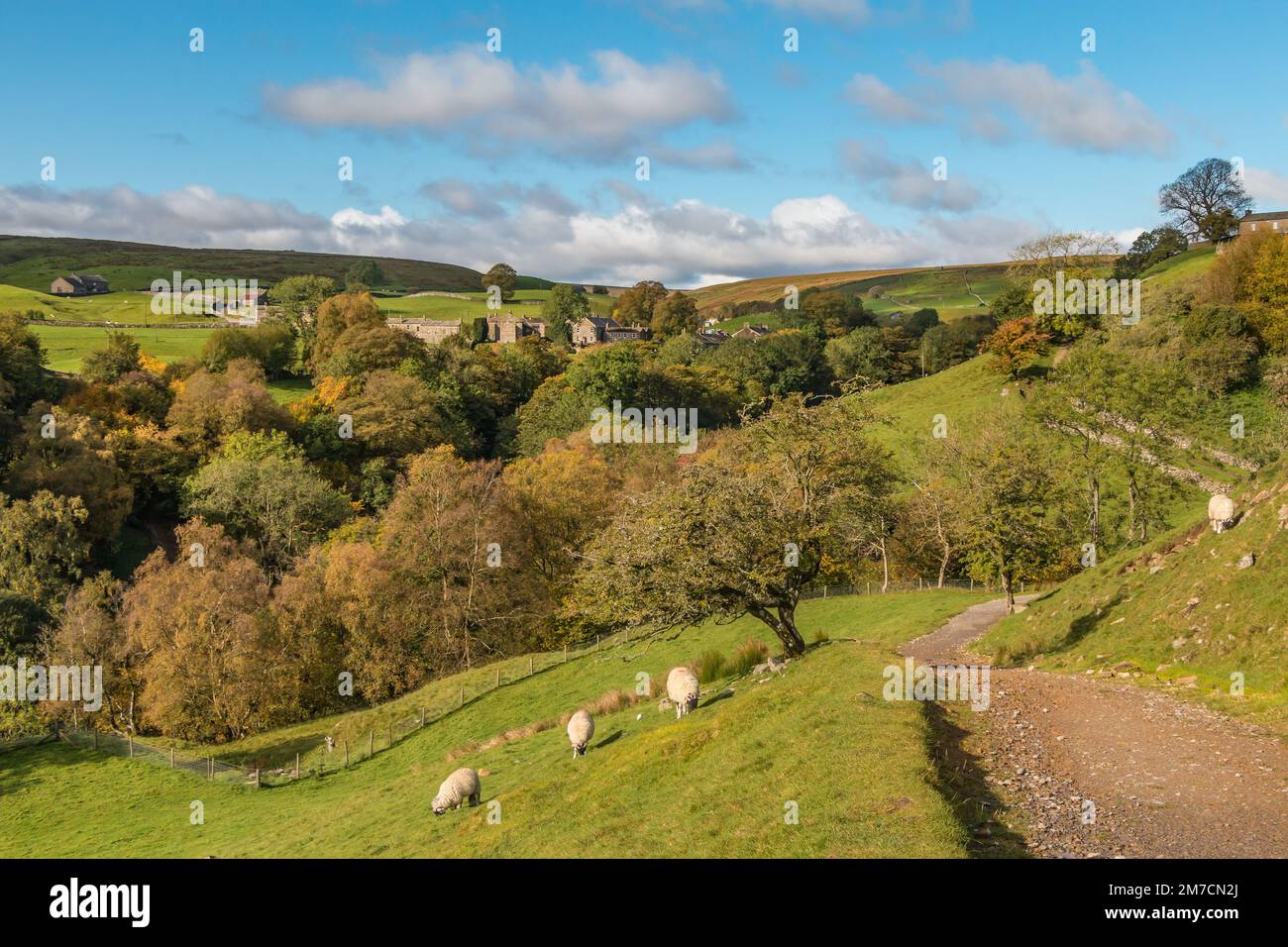 Keld, Upper Swaledale nel Parco Nazionale delle Dales dello Yorkshire Foto Stock
