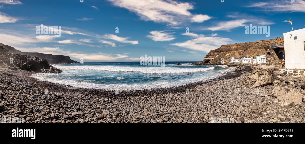 Puerto los Molinos sulla costa occidentale di Fuerteventura, Spagna Foto Stock
