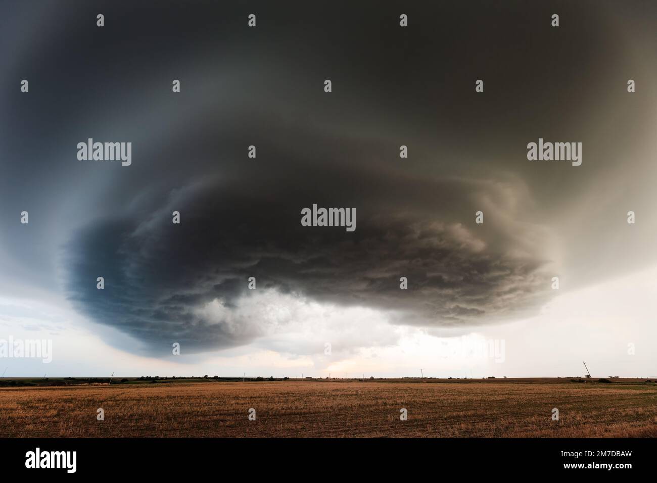 Nuvole di tempeste di supercelle in Nebraska Foto Stock