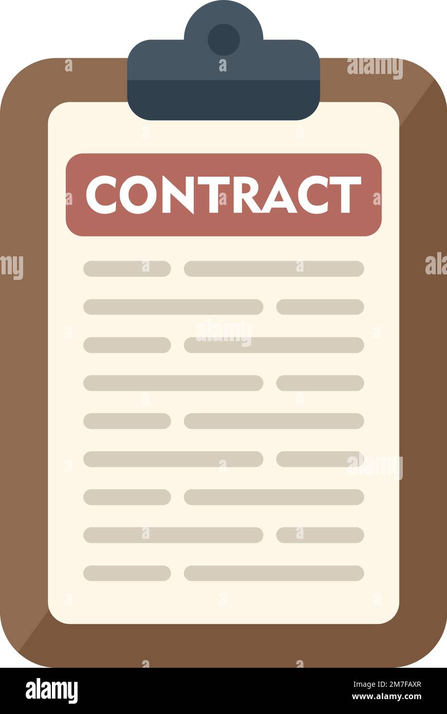 Icona di aiuto contratto vettore piatto. Servizio di ufficio. Lavoro online isolato Illustrazione Vettoriale