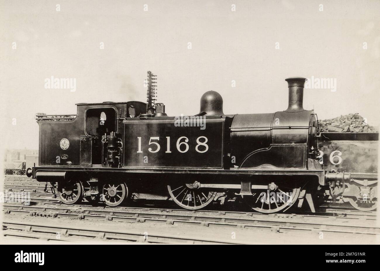 Caledonian Railway 439 Classe 0-4-4T No. 448 come LMS 15168 Foto Stock