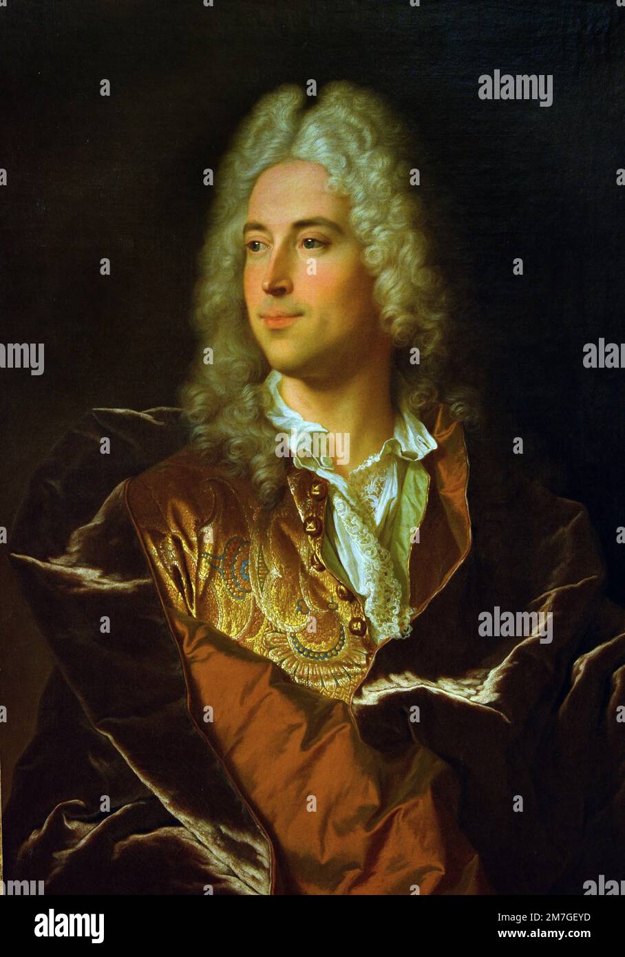 Ritratto di Chevalier Lucas Schaub de Basel 1722 Hyacinthe Rigaud (1659-1743) Francia Francese Foto Stock