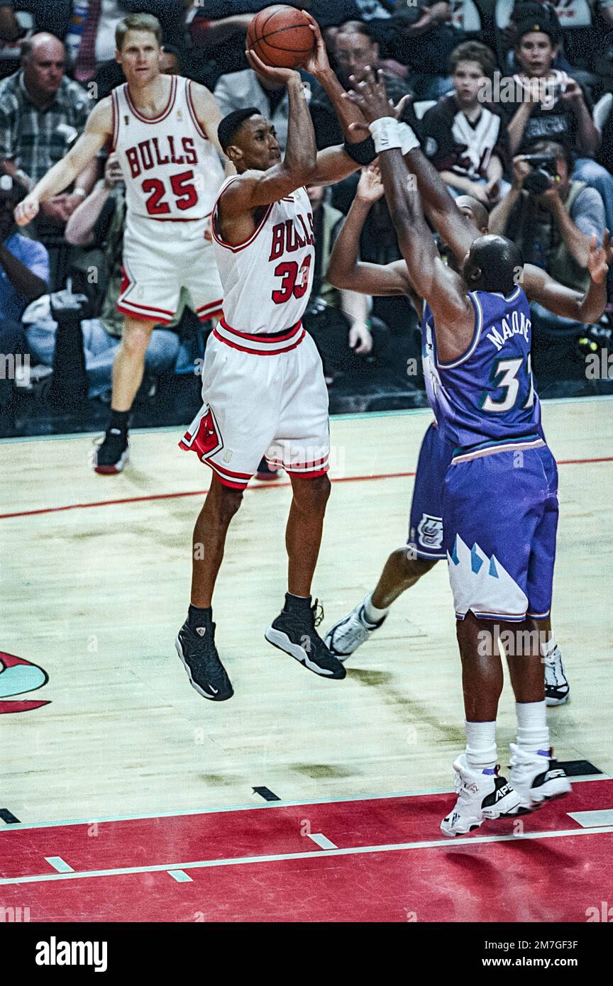 NBA Basketball, Scottie Pippen, Chicago Bulls, 1997 finali NBA vs Jazz Foto Stock