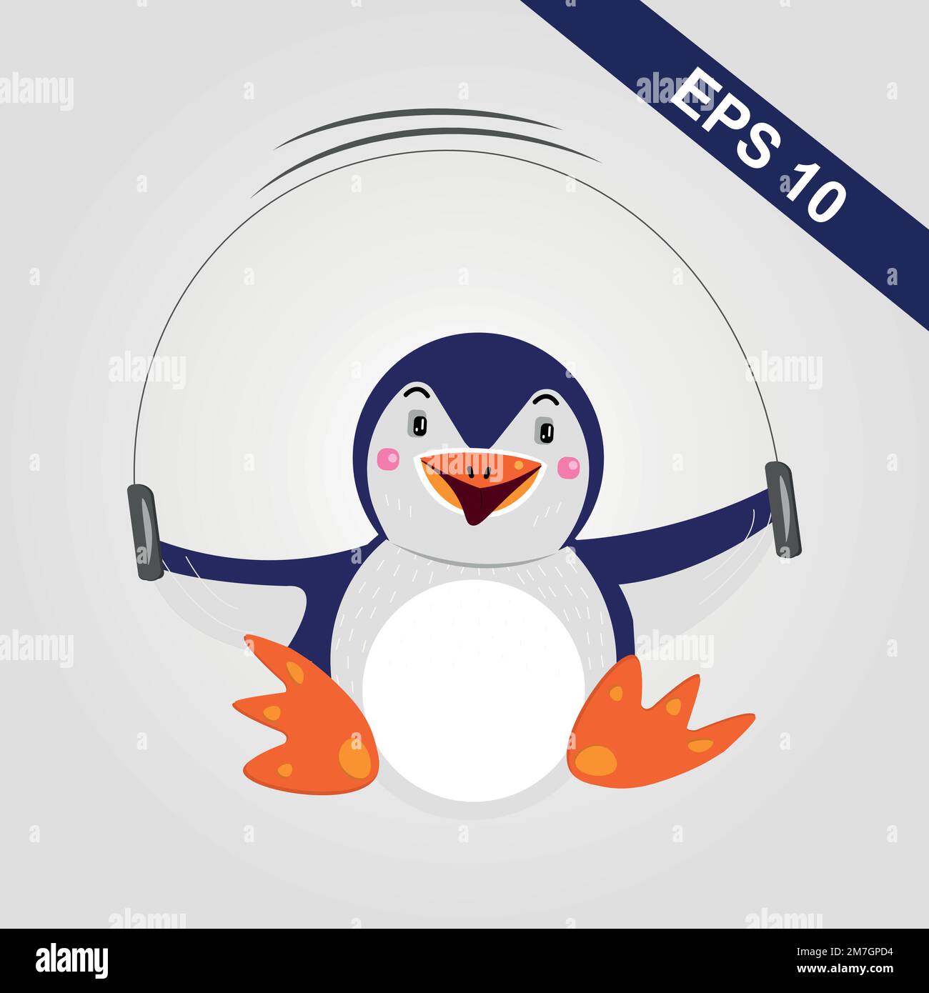 Carino pinguino dabbing Cartoon icona vettore Illustrazione. Concetto di icona di posa animale vettore isolato Premium. Stile Cartoon piatto Illustrazione Vettoriale