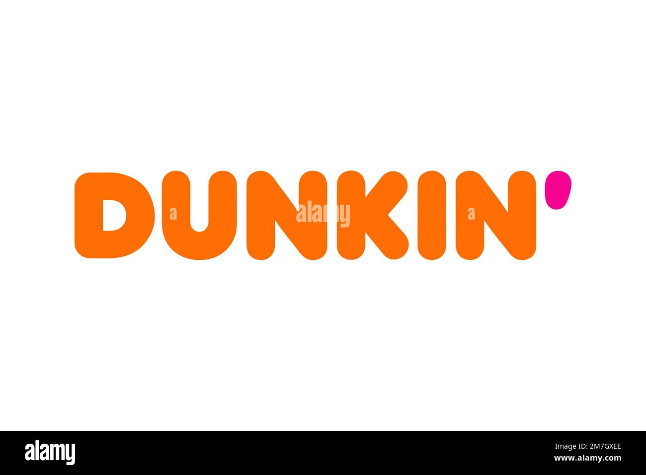 Dunkin' Donuts, Logo, sfondo bianco Foto Stock