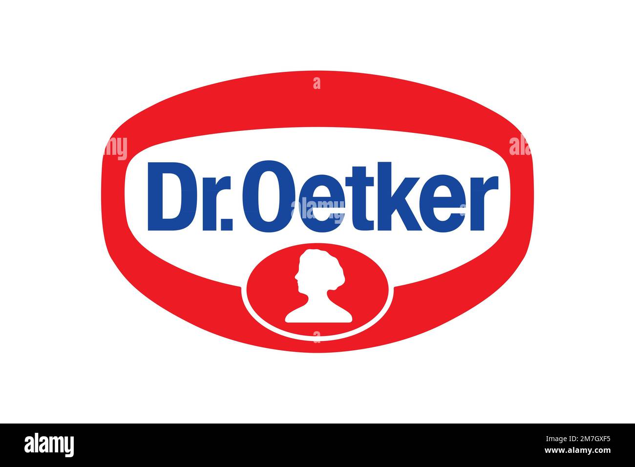 Dr. Oetker, Logo, sfondo bianco Foto Stock