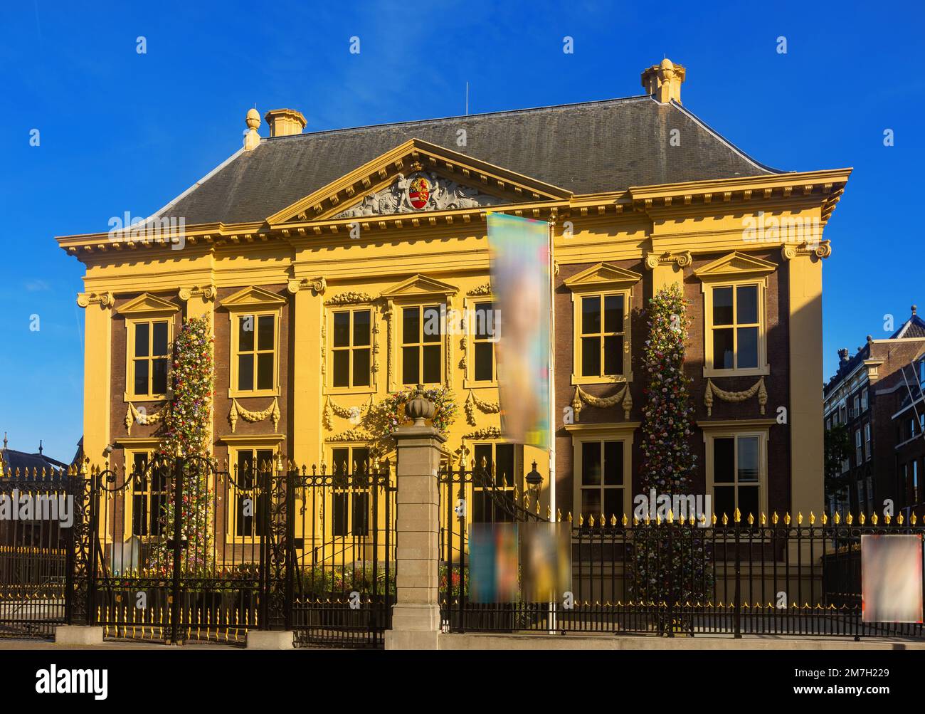 Vista esterna di Mauritshuis, l'Aia Foto Stock