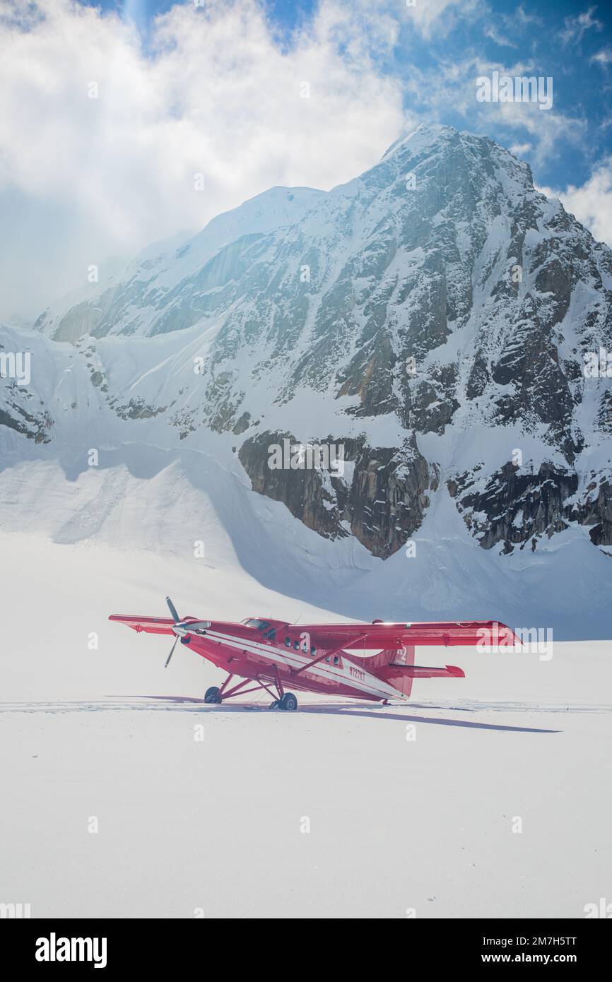 Flighseeing Denali National Park Alaska Fotografia Foto Stock