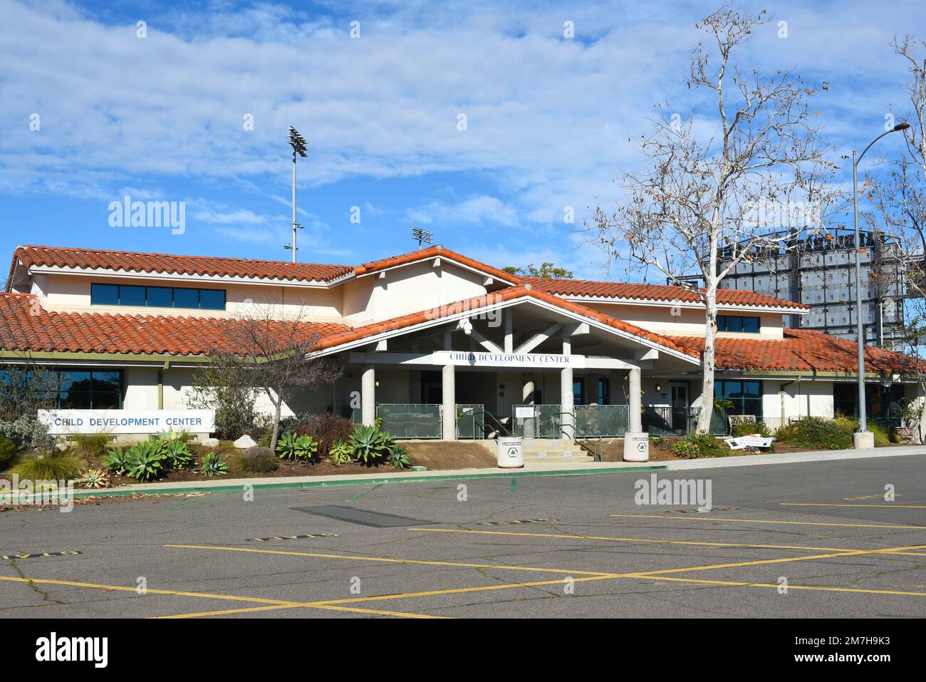 MISSIONE VIEJO, CALIFORNIA - 8 GEN 2023: Il Centro di sviluppo del Bambino sul campus del College di Saddleback. Foto Stock