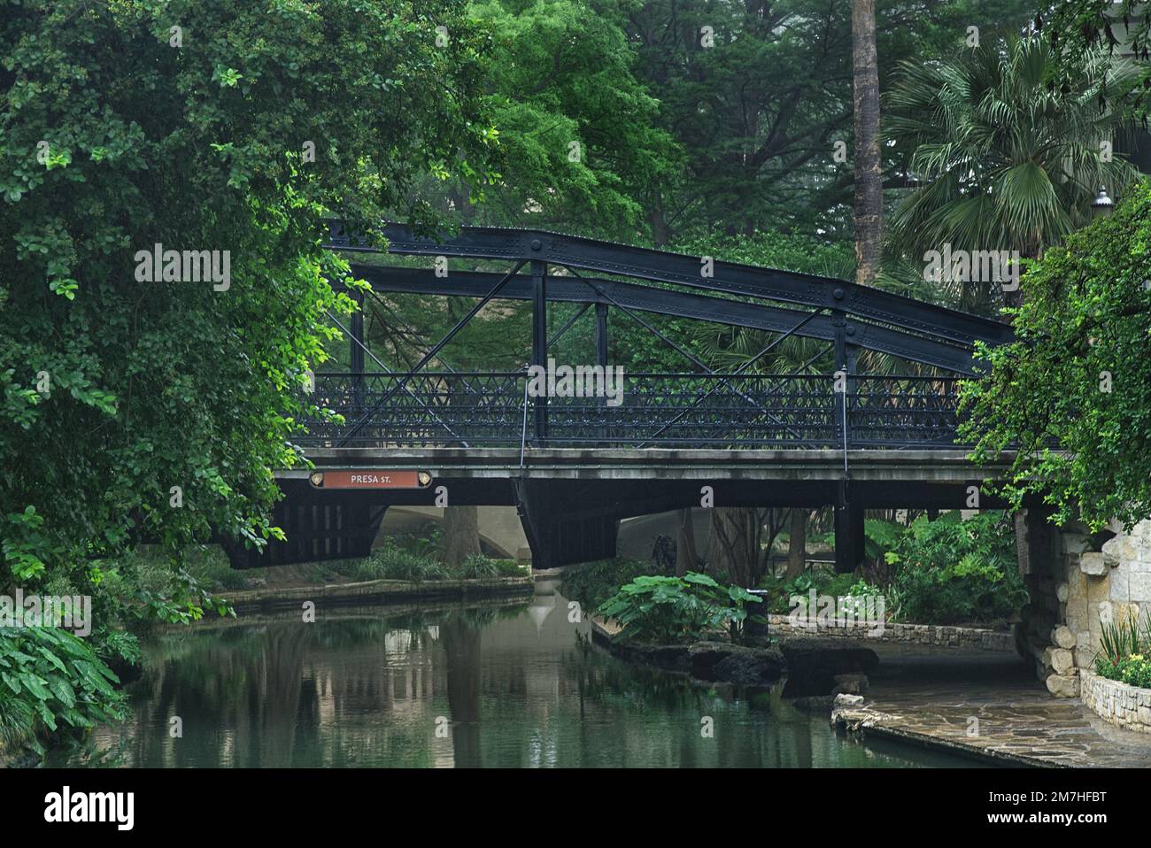 Presa Street Steel Bridge Foto stock - Alamy