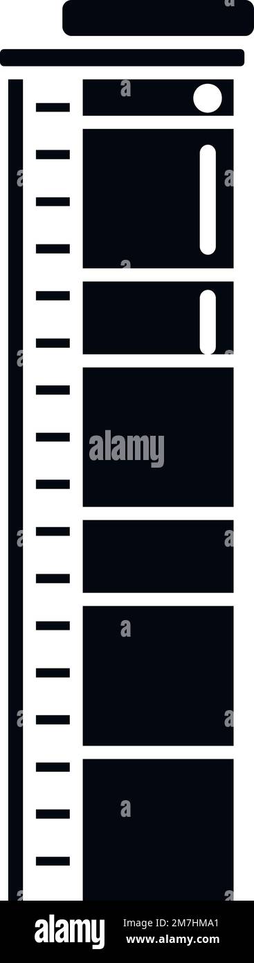 Icona camino tubo vettore semplice. Fabbrica di fumo. Fuoco stack Illustrazione Vettoriale