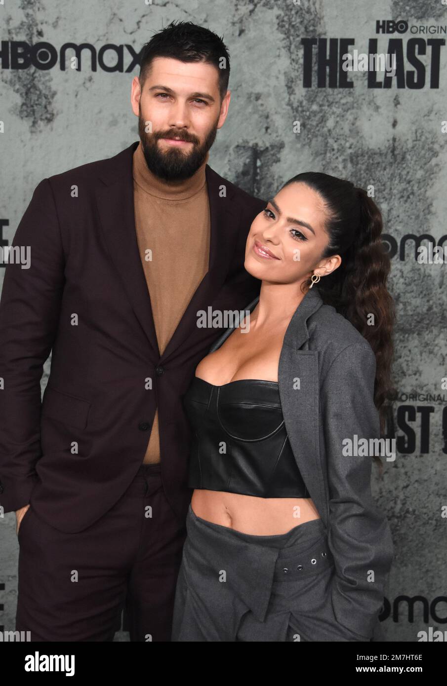 Los Angeles, California, USA 9th Gennaio 2023 l'attore Casey Deidrick e Serena Muniz partecipano alla prima "The Last of US" di HBO al Regency Village Theatre il 9 Gennaio 2023 a Los Angeles, California, USA. Foto di Barry King/Alamy Live News Foto Stock
