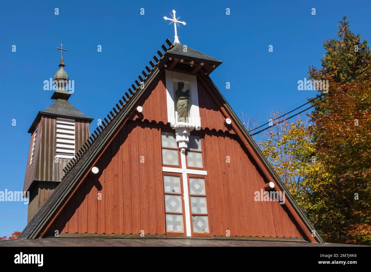 Giappone, Honshu, Prefettura di Nagano, Karuizawa, Chiesa cattolica di San Paolo Foto Stock