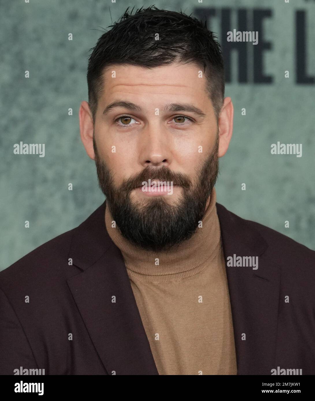 Los Angeles, Stati Uniti. 09th Jan, 2023. Casey Deidrick arriva all'HBO L'ULTIMO DELLA prima assoluta degli Stati Uniti tenuto al Regency Village Theater di Westwood, California, lunedì 9 gennaio 2023. (Foto di Sthanlee B. Mirador/Sipa USA) Credit: Sipa USA/Alamy Live News Foto Stock
