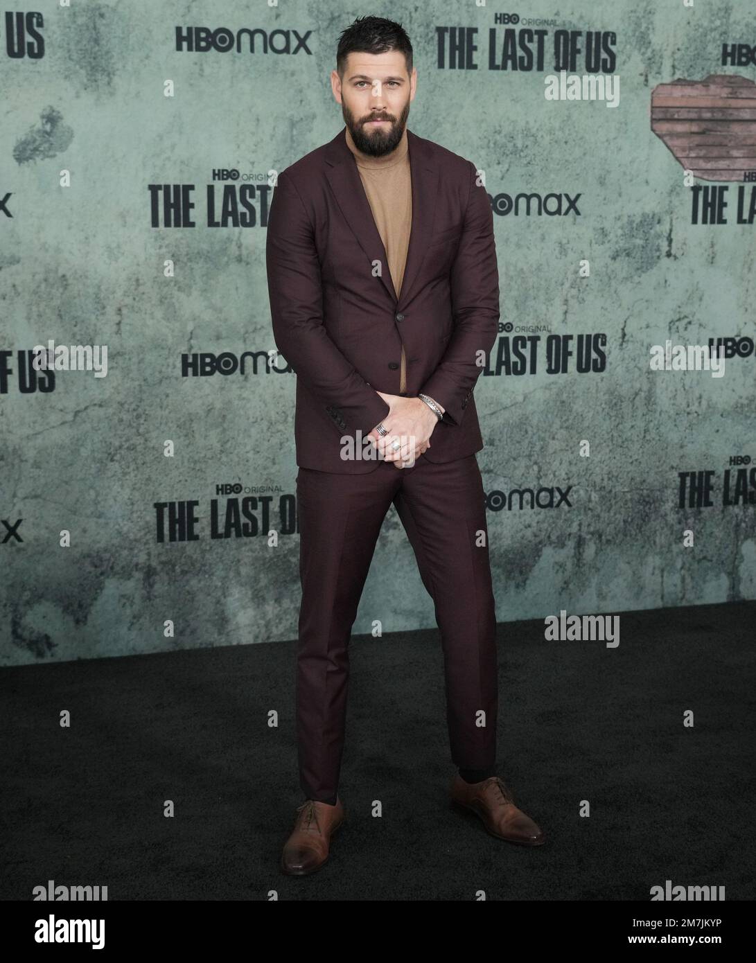Los Angeles, Stati Uniti. 09th Jan, 2023. Casey Deidrick arriva all'HBO L'ULTIMO DELLA prima assoluta degli Stati Uniti tenuto al Regency Village Theater di Westwood, California, lunedì 9 gennaio 2023. (Foto di Sthanlee B. Mirador/Sipa USA) Credit: Sipa USA/Alamy Live News Foto Stock
