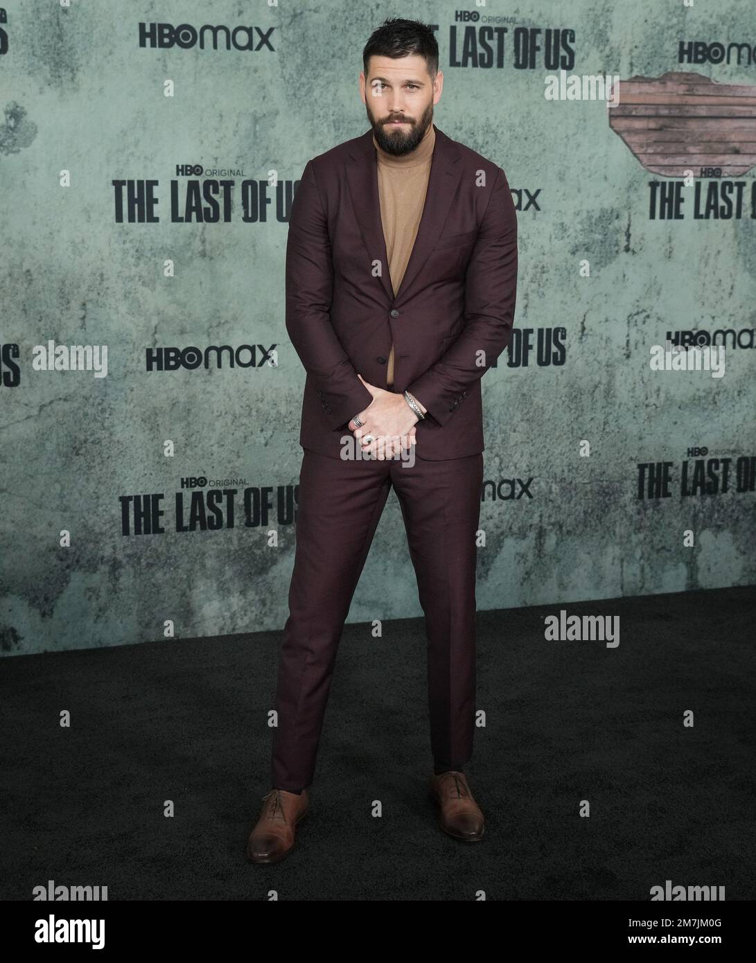 Los Angeles, Stati Uniti. 09th Jan, 2023. Casey Deidrick arriva all'HBO L'ULTIMO DELLA prima assoluta degli Stati Uniti tenuto al Regency Village Theater di Westwood, California, lunedì 9 gennaio 2023. (Foto di Sthanlee B. Mirador/Sipa USA) Credit: Sipa USA/Alamy Live News Foto Stock