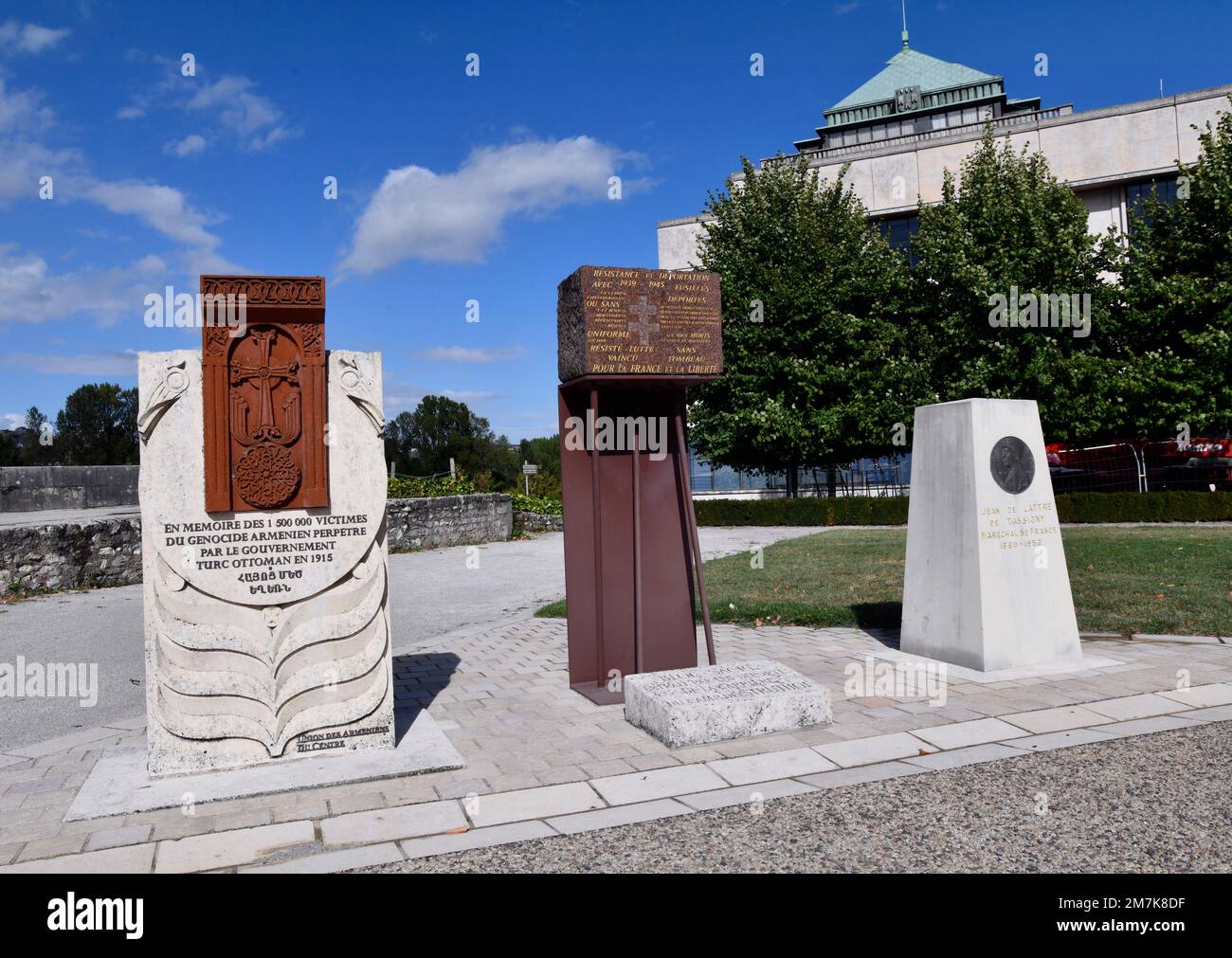 Memoriale del genocidio armeno e altri memoriali di guerra a Tours francia Foto Stock