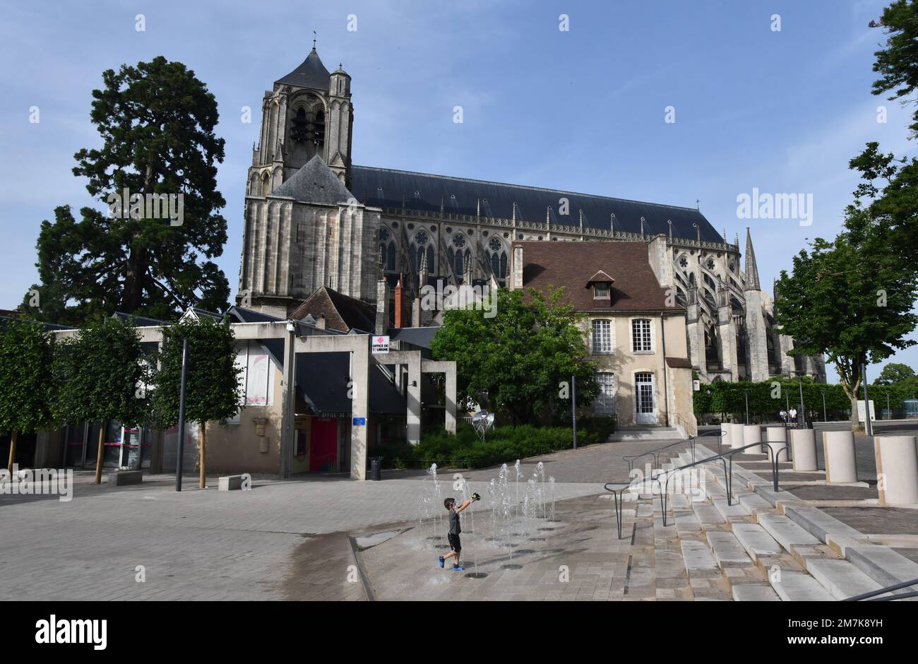 Cattedrale di Bourges in Francia Foto Stock