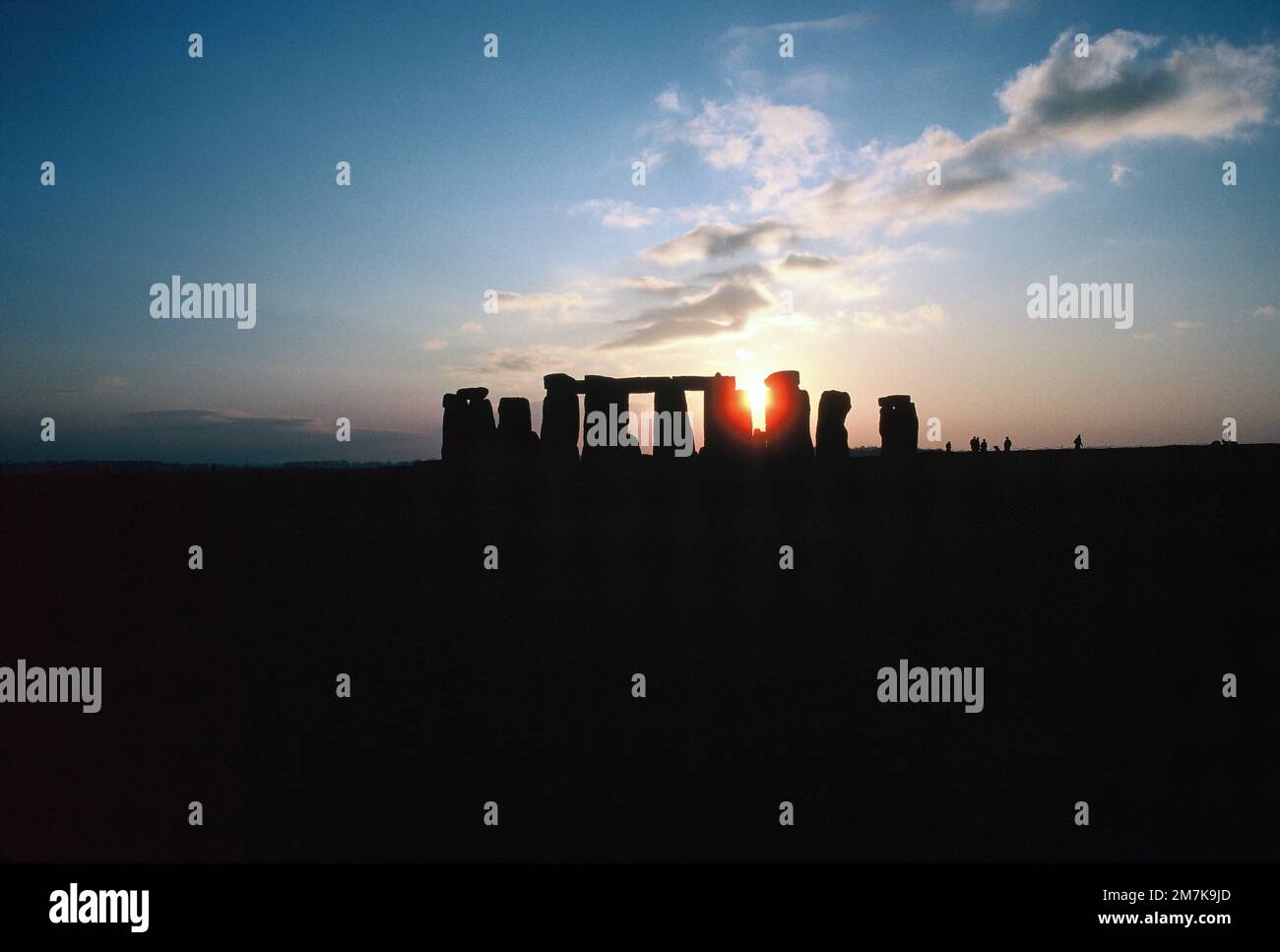 Regno Unito. Inghilterra. Wiltshire. Stonehenge. Tramonto. Foto Stock