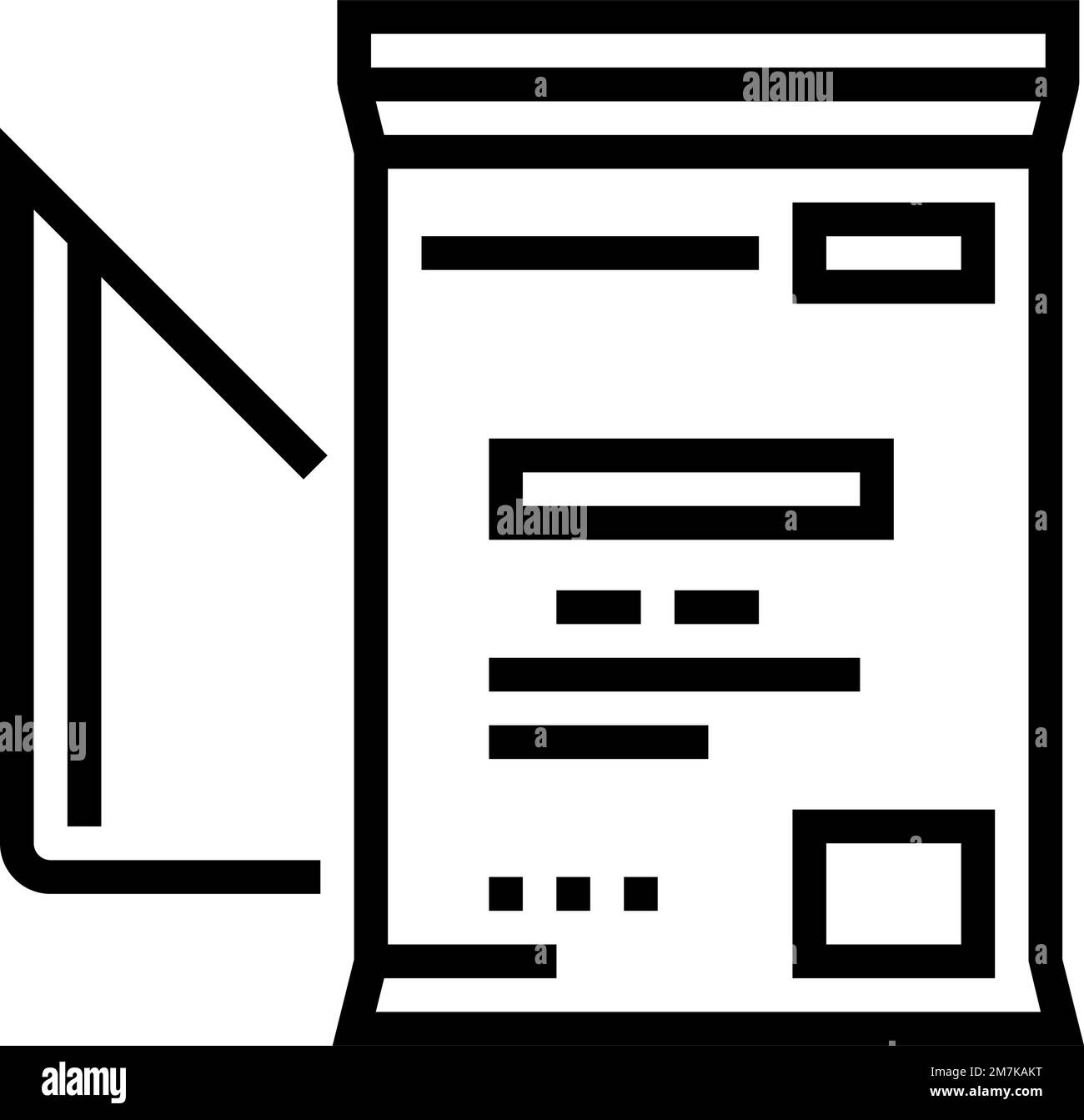 illustrazione vettoriale dell'icona della linea di primo soccorso della bendatura triangolare Illustrazione Vettoriale