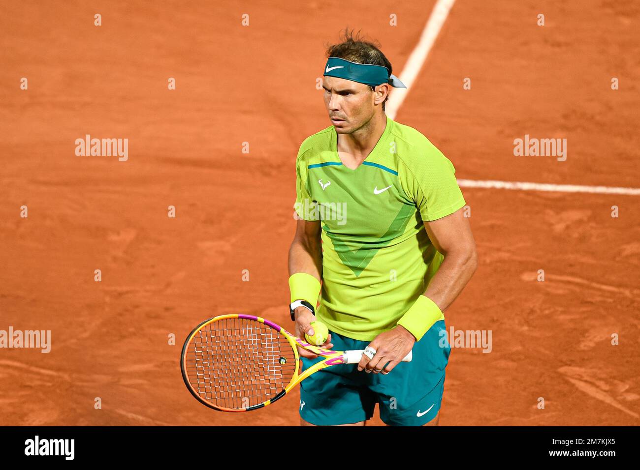 Tennista professionista spagnolo Rafael Nadal in occasione del torneo di tennis Roland-Garros 2022 del 31 maggio 2022 Foto Stock