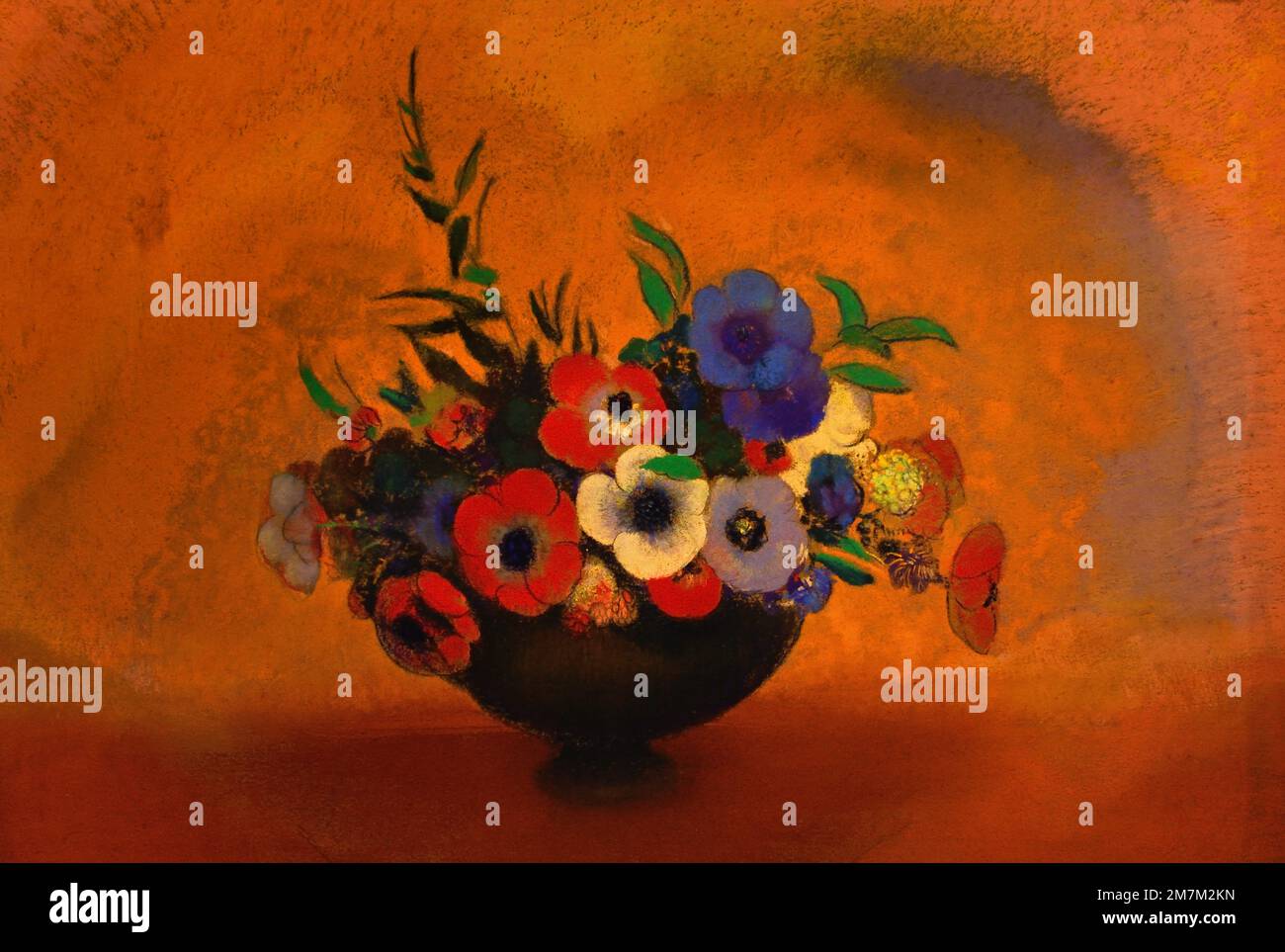 Les anémones, um 1912, Odilon Redon, 1840-1916, Francia, Francese, Fiori, Foto Stock