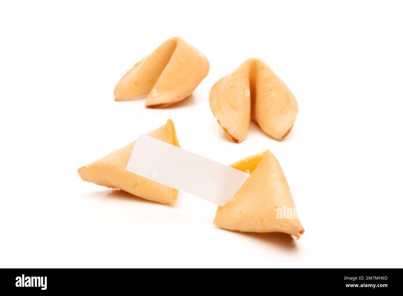 Fortune cookie con tag Foto Stock