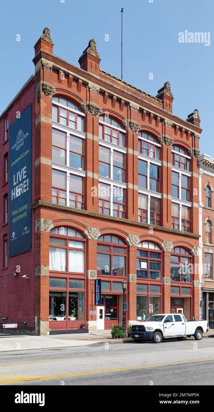 Worthington Square Apartments, originariamente il George Worthington Company Building del 1882, progettato da Cudell e Richardson. Foto Stock