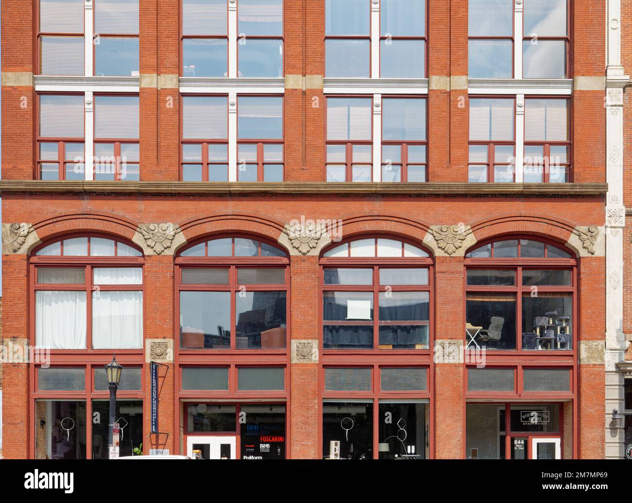 Worthington Square Apartments, originariamente il George Worthington Company Building del 1882, progettato da Cudell e Richardson. Foto Stock