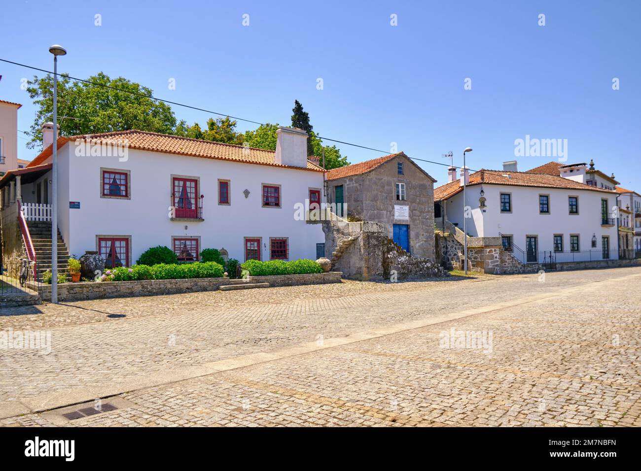 Architettura tradizionale a Seixas, Camino de Santiago, Alto Minho. Portogallo Foto Stock