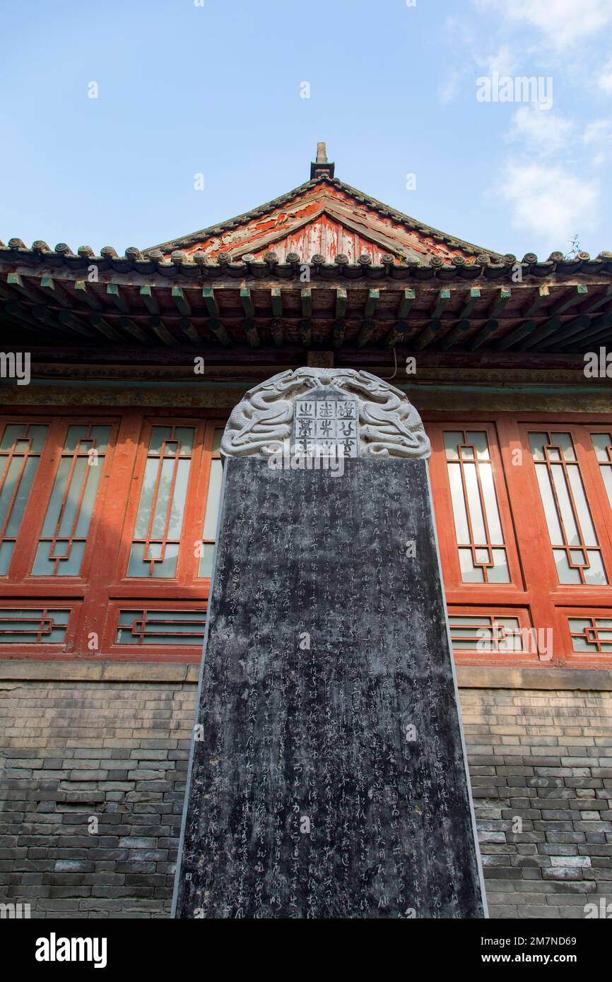 Beilin Museum, Faerest of Steles, Stele Museum, Xian, Provincia di Shaanxi, Cina Headline: Beilin Museum, Foerest of Steles, Stele Museum, Xian, Shaanxi P Foto Stock