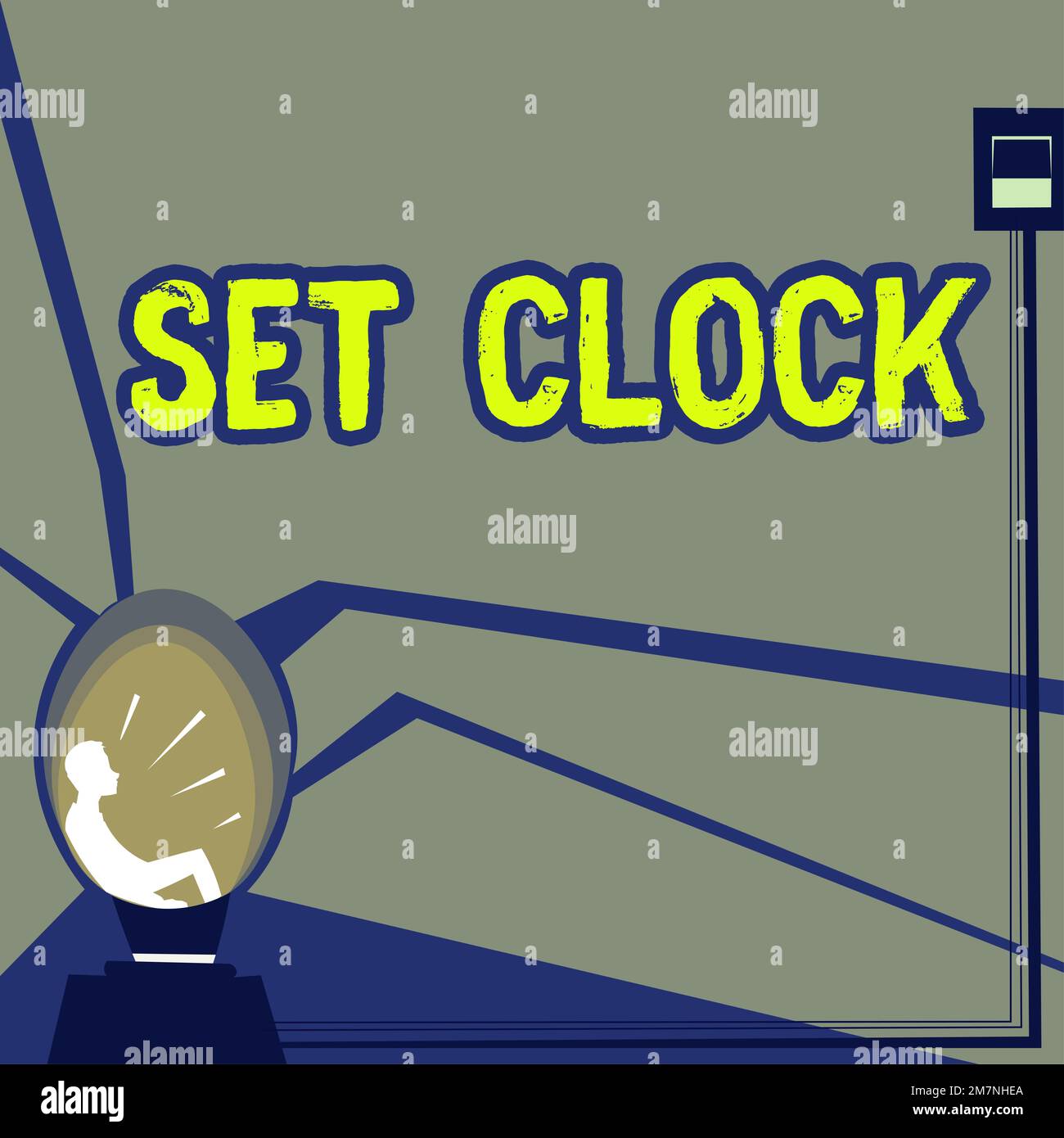 Scrittura a mano del testo Imposta orologio, Panoramica aziendale impostalo  sull'ora giusta o modifica l'ora in un secondo momento Foto stock - Alamy